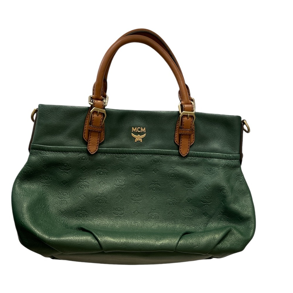 MCM GREEN/BROWN 2WAY BAG